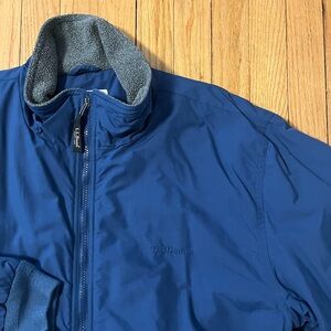 LL Bean Men’s Warm-Up Jacket, Fleeced Lined